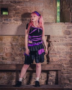 Pastel goth vest top