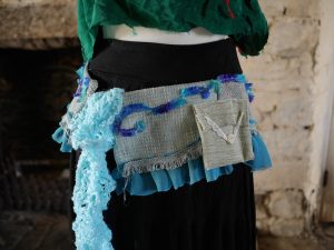 Blue hip belt