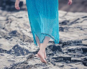 Blue beach cover up