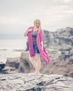 Dark pink beach cover up
