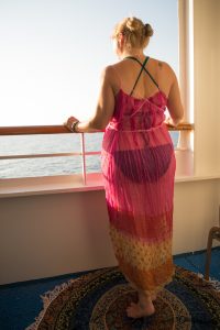 pink sheer dress