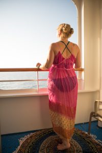 pink sheer maxi dress