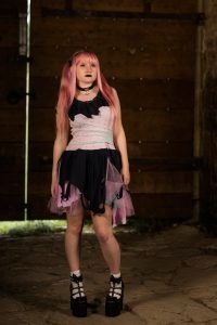 pink and black fairy dress