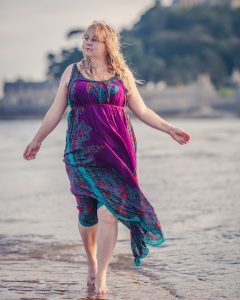 purple boho maxi dress