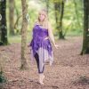 purple silk fairy skirt