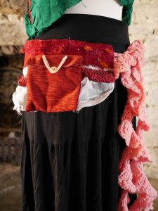 Red festival belt