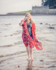 red floral beach jacket