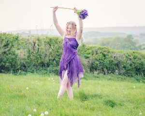 silk purple fairy outfit