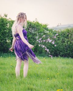 purple flower fairy costume
