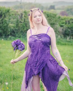 purple silk fairy top