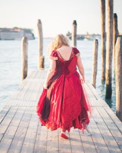 plus size red wedding dress