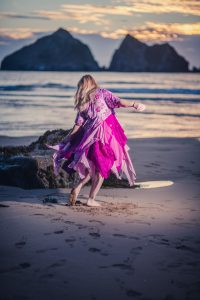 Boho Pink floral dress