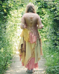 peach boho dress