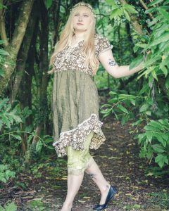 green silk bloomers