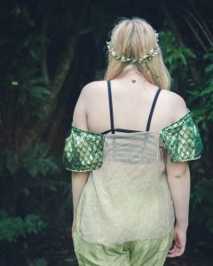 sheer evening top
