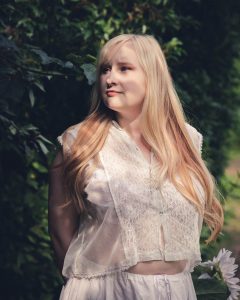 vintage white mesh top