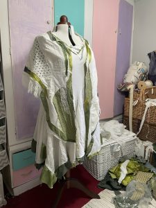 Snowdrop flower fairy outfit